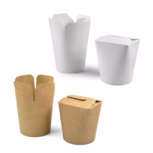 Foodbox 16 OZ, Natron Braun / Weiss