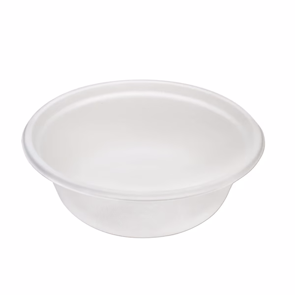 Bowl Bagasse Schale, weiß, rund, 28014