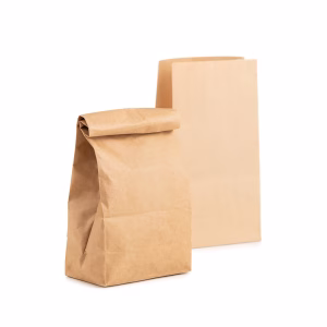 BlockbodenBeutel klein 22x10x28 70gr. BR